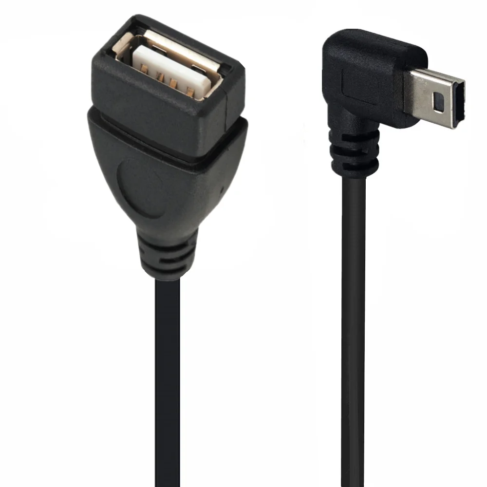 Dijital kameralar için Mini USB OTG kablo-USB A dişi Mini USB B 5 Pin erkek adaptör kablosu