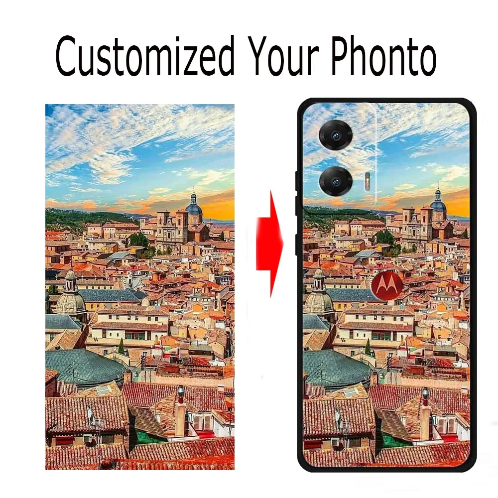 Customizable Silicone Phone Case with Personal Photo & Text Options