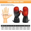Unisex Far Infrared Heated Mitten Gloves Carbon Fiber Heating 3 Shift Temperatures Battery Heated Mitten Gloves SHGS38 5