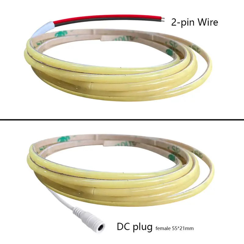 3mm Ultra Thin DC 12V Colorful COB LED Strip Lights for Home Decor DIY Blue/Pink/Red/Purple High Density LED Tape Colour - Image 6