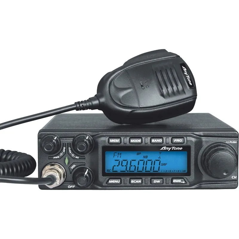 

AnyTone AT-6666 10 Meter Radio High Power 15W/45W/60W 40CH Mobile Transceiver SSB(PEP)