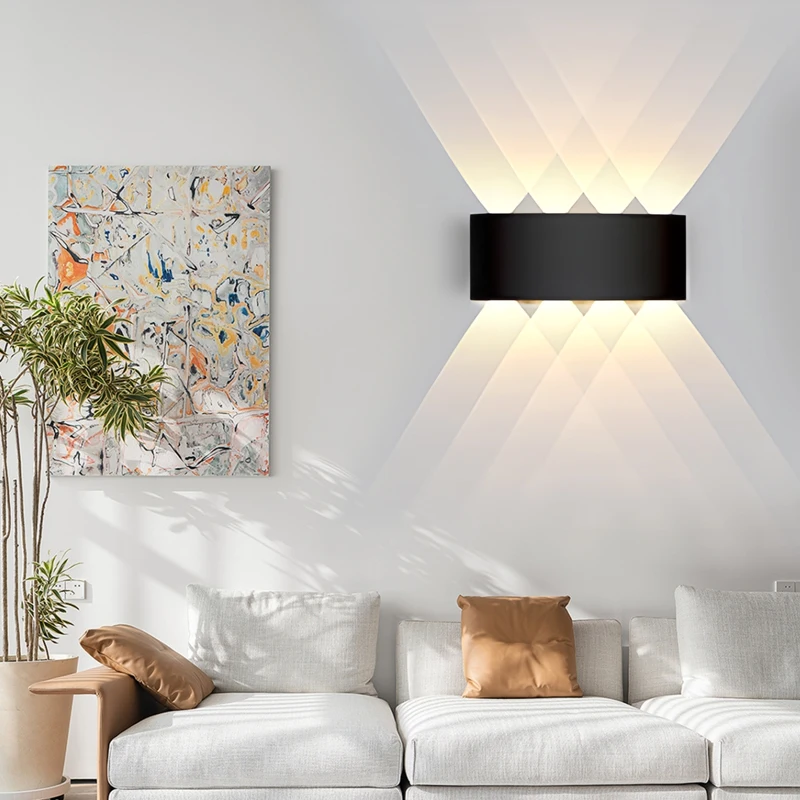 LED Wall Lamp Indoor Wall Light Up And Down Light Bedroom Living Room Stairs Lighting Garden Lights AC85-265 4