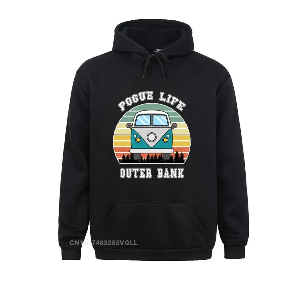 

BirthdaySummer Long Sleeve Hoodies Fall Funny Sportswears Men's Sweatshirts Outer Bank Pogue Life Hooded Pullover Harajuku