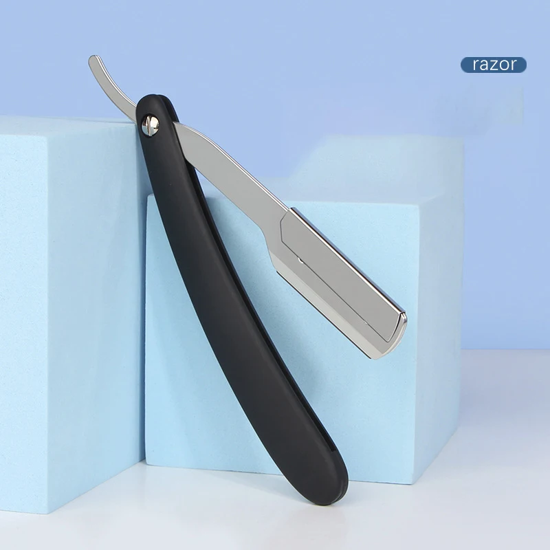 

1x Professional Manual Shaver Straight Edge Stainless Steel Sharp Barber Razor Shaving Beard Cutter with Blade Shaving