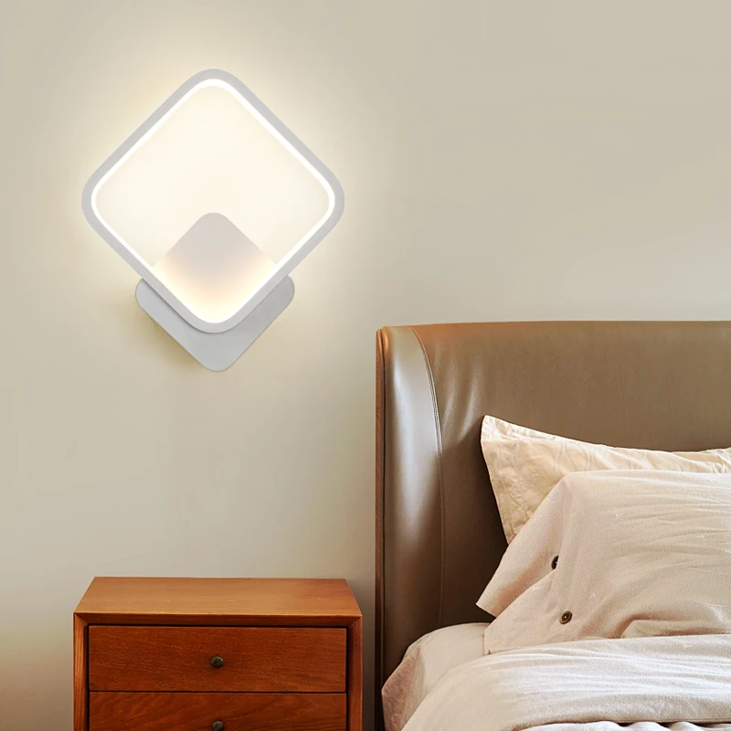 Tanie Prosta lampa ścienna LED kinkiet oświetlenie do sypialni schody 24w sklep