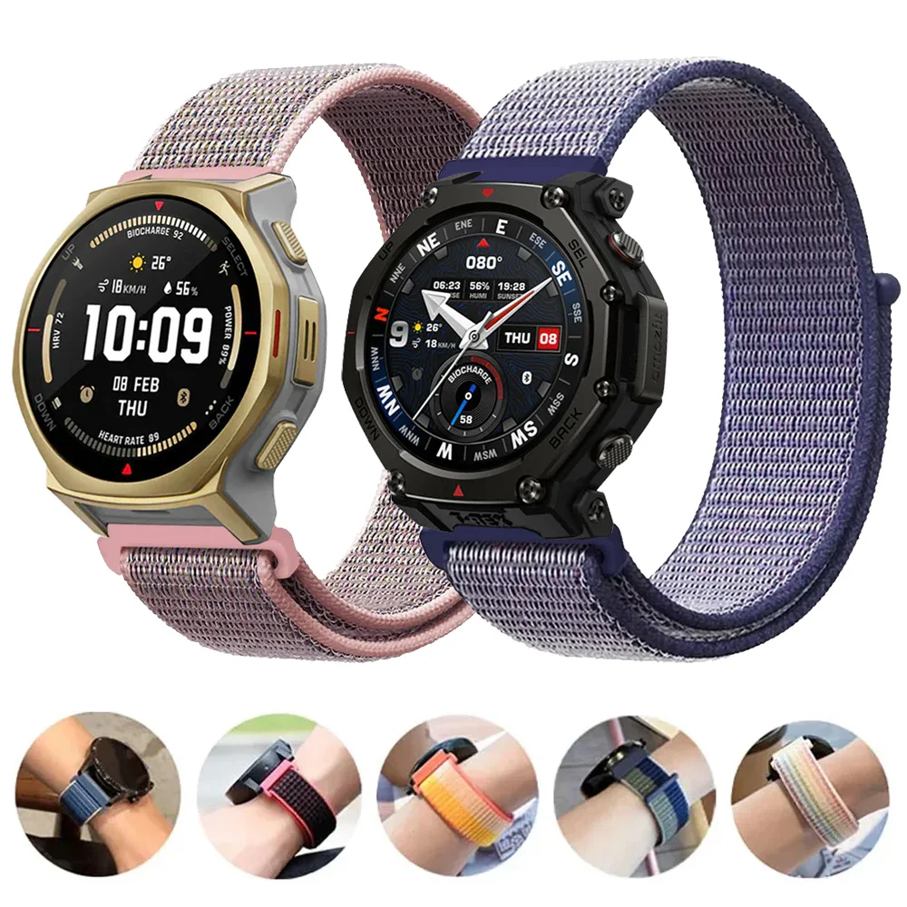 Sports Nylon Loop Strap, 20mm/22mm,