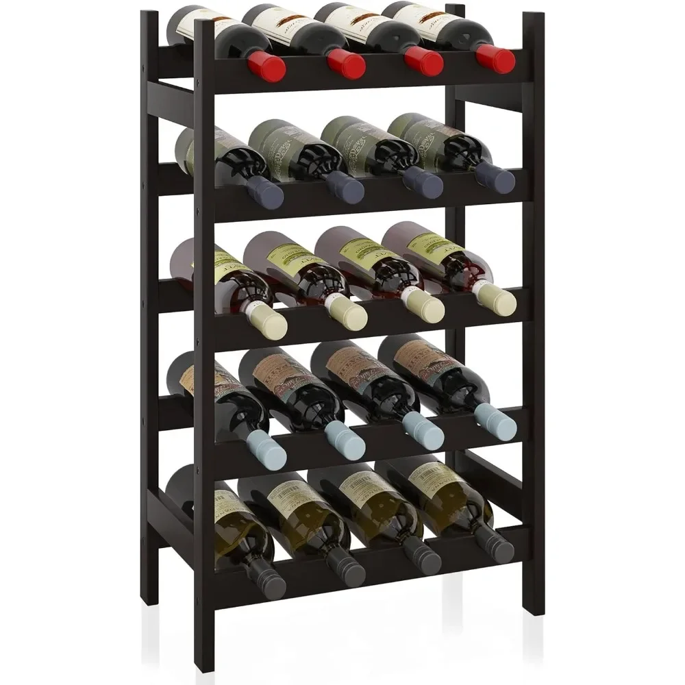 bamboo-wine-rack-20-bottles-display-holder-5-tier-free-standing-storage-shelves-for-kitchen-pantry-cellar-bar-walnut