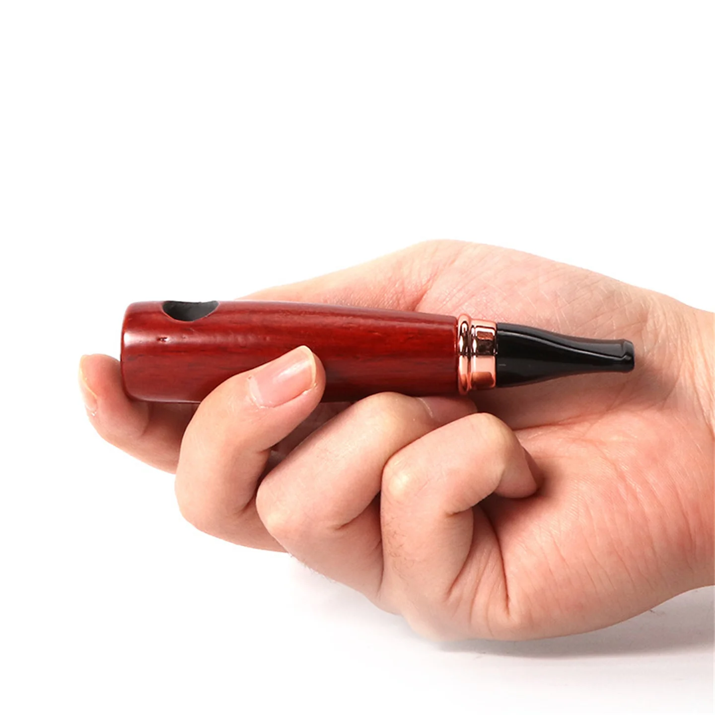 Handmade Tobacco Pipe Small And Portable Compact Cigar Style Straight Aooka Wood Filter Pipe Smoking Set
