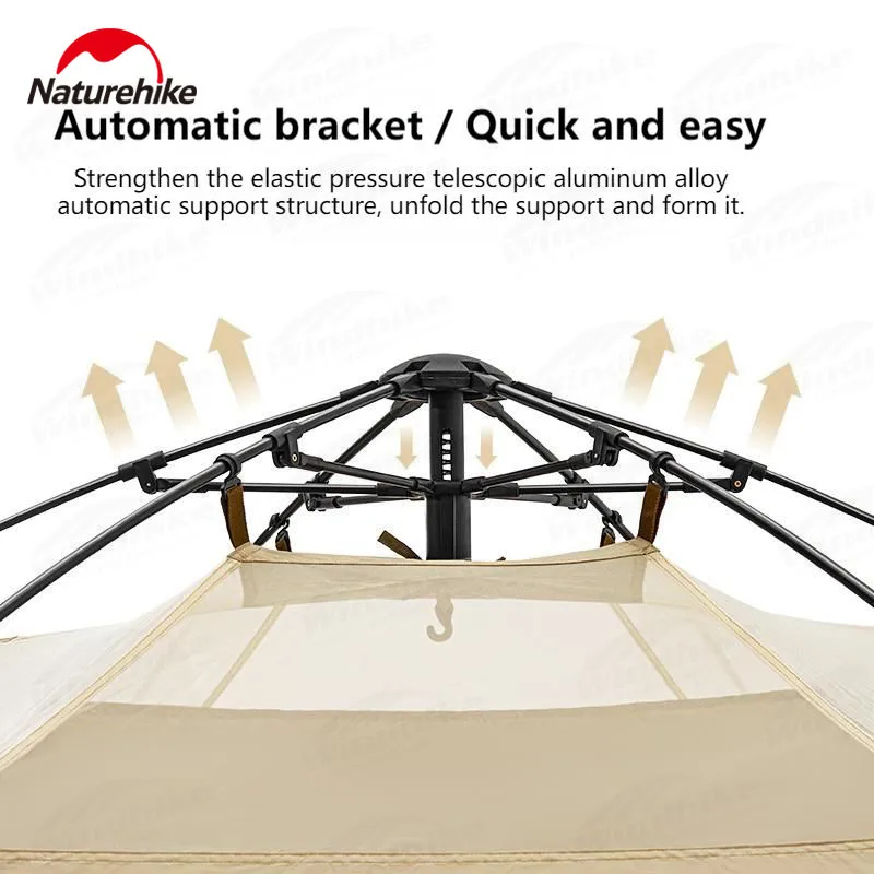 Naturehike Outdoor Automatic Shower Tent Dry Wet Separation Camping Travel Hiking Changing Shed Mobile Toilet Bathroom Portable
