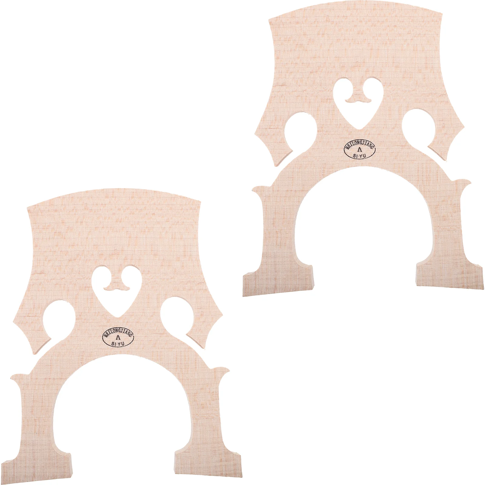 

2pcs Cello Bridge 3/ 4 Cello Parts Maple Cello Fitted Bridge Musical Instrument Replacement ( Beige )