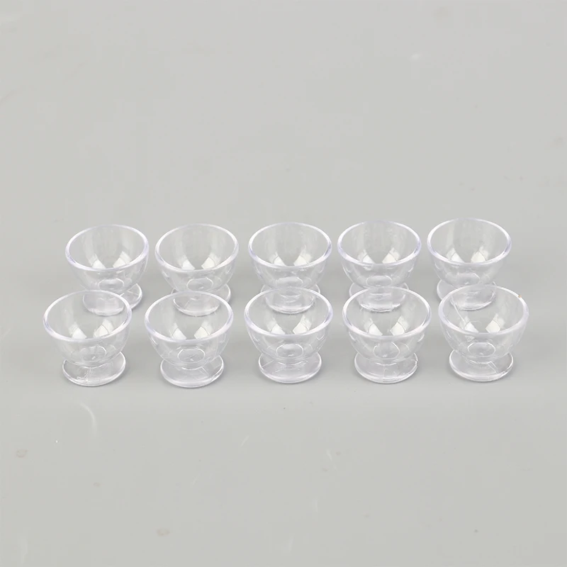 10Pcs Mini Red Wine Cup Simulation Furniture Wine Glass Goblet for Dollhouse Decoration 1:12 Dollhouse Miniature Accessories
