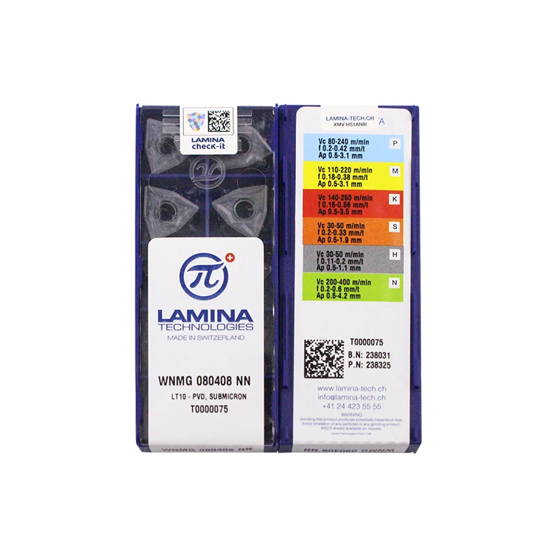 10 Pz Lamina 100% Originale Wnmg080404-Nn Lt10 Muslim/L 060404 0408 Lt2025 Lt1000 Utensili Da Taglio Inserti Per Tornitura In Metallo Duro Cnc