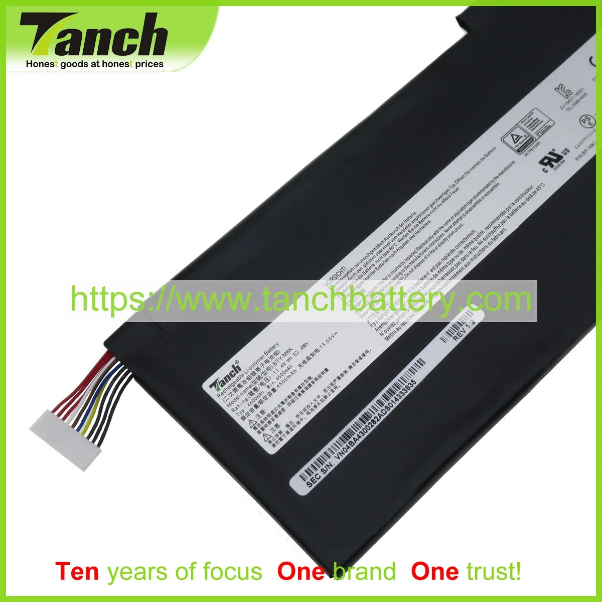 Tanch BTY-M6K Battery for MSI GF63 8RD 9SC GS73VR 7RG GS63VR 7RG