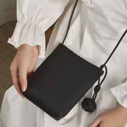 Sleek Minimalist Crossbody Bag - Perfect Mobile Phone Accessory - (20cm<Max Length<30cm) (Black phone pouch)