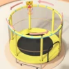 Indoor Trampoline for Kids Ages 1-8, 55" SmallOutdoor Toddler Trampoline with SafetyEnclosure Net, No-Gap Safe Design 2