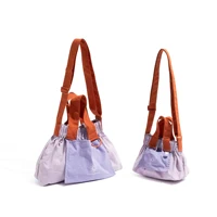 CKKUI femmes mode Simple grande capacité pliable Shopping épicerie sac à main marque à la mode Design de luxe Patchwork pliable sac 3