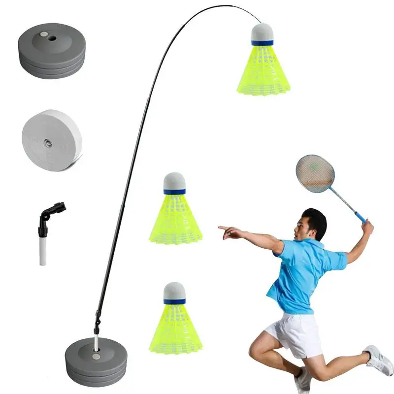 Entraîneur De Raquette De Badminton En Acier Inoxydable - Outil D'entraînement Magnétique, Longueur ~30 Cm, Pour Améliorer La Force Et La Technique