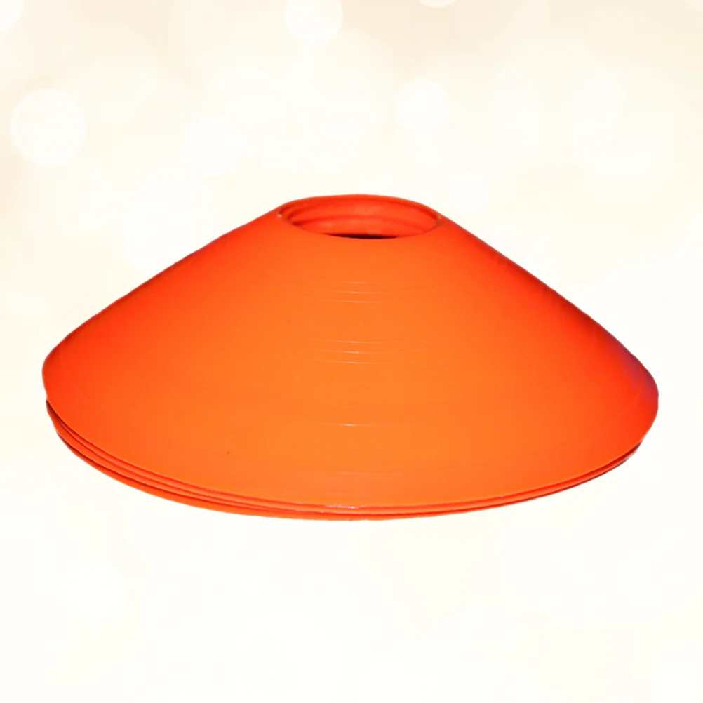 12PC Marker Discs Football Soccer Rugby Round Cones Sports Equipment for Fitness Training (Orange) 6