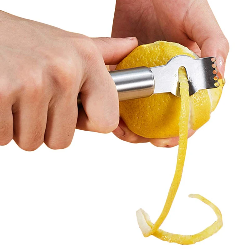 Stainless steel lemon zester & grater – add fresh citrus flavor to your dishes and drinks