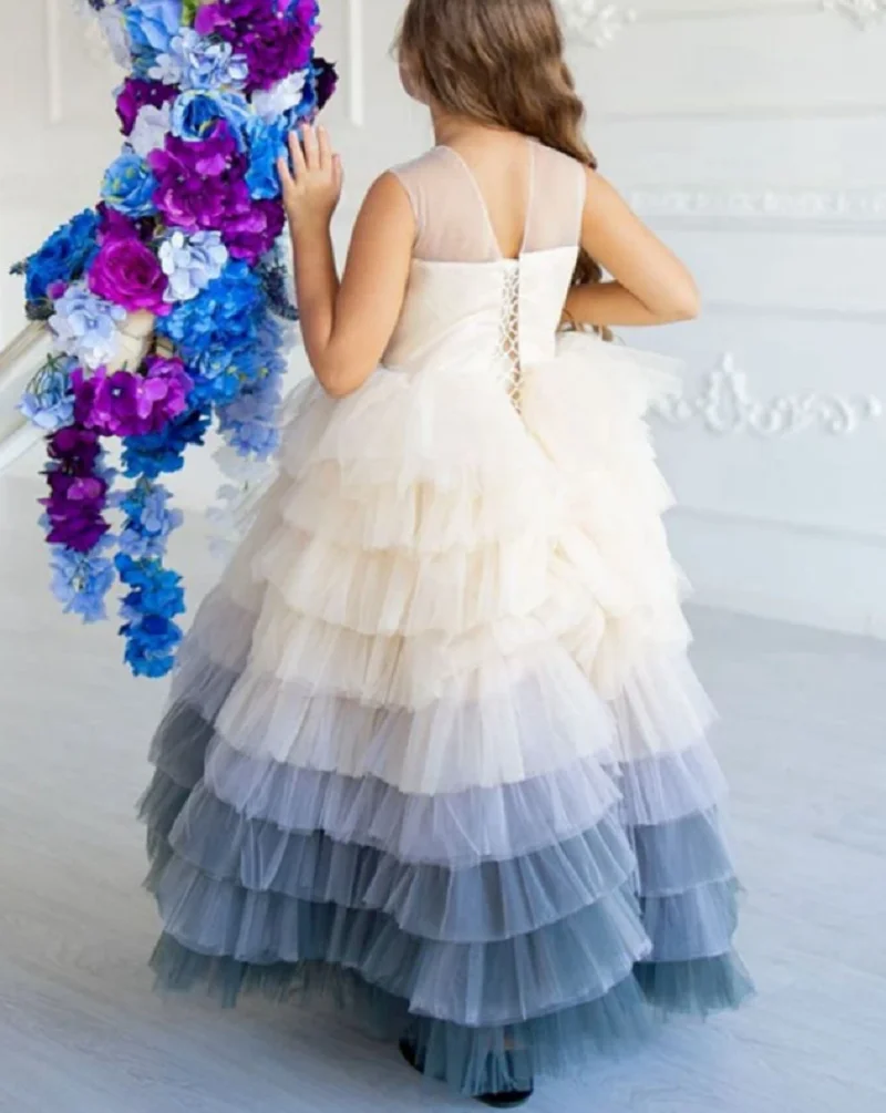Рисунок 2 - Тюлевые Платья с цветочным рисунком для девочек