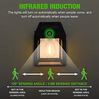 Outdoor Solar Tungsten Wall Light with Motion Sensor IP65 Waterproof LED Safety Light for Patio Outdoor Deck Porch Barn Garage 2