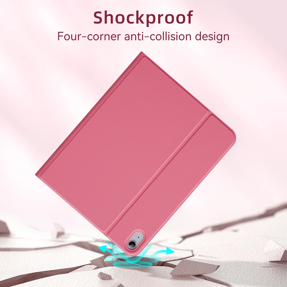 Enhanced Detachable Keyboard Case with TPU Leather Cover