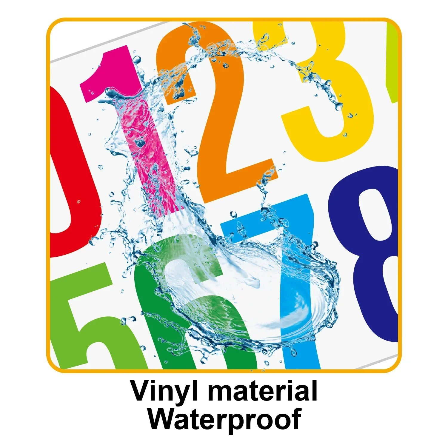 Number Stickers 4PCS 4-inch for Mailbox number stickers