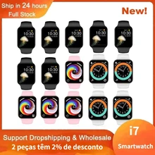 

Wholesale 10PC Male Female i7 Smart Watch Free Shipping Put Photo Heart Rate Waterproof Smartwatch for Men Women Children reloj
