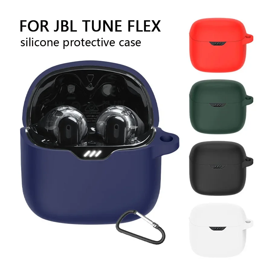Custodia Protettiva Per Auricolari In Silicone Per Jbl Tune Flex Cover Custodia Protettiva Antiscivolo Per Jbl Tune Flex Auricolari Accessori Per Mani