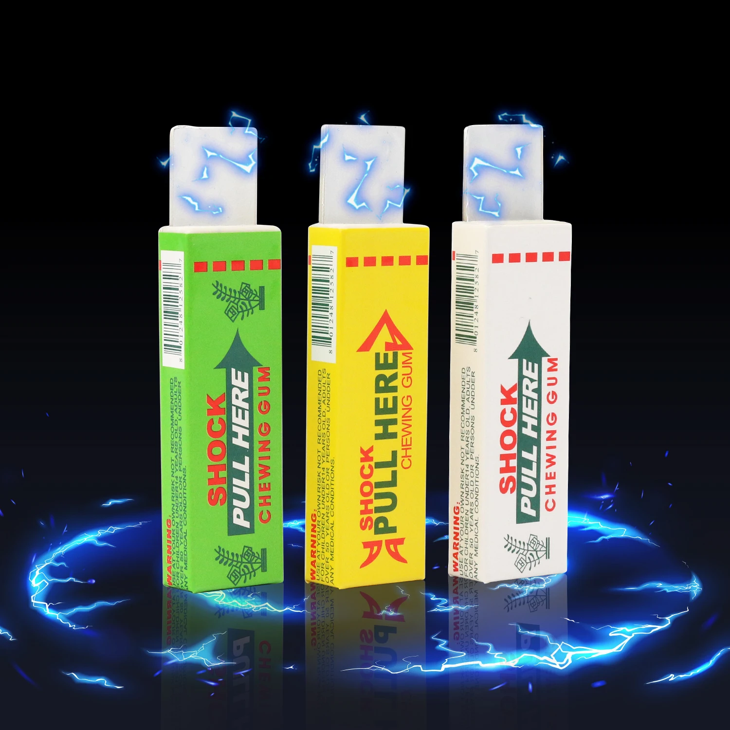 Trick electric chewing gum charged chewing gum pranks on friends interactive entertainment fun and excitement prank toys joke toys simulation chewing gum toy