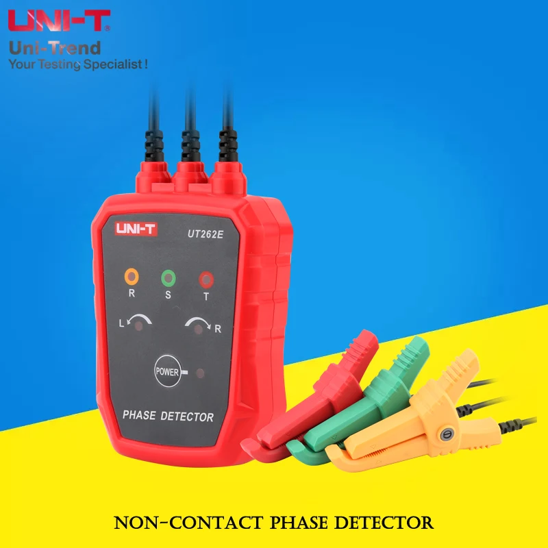 

UNI-T UT262E Non-Contact Phase Detector; three-phase AC motor phase sequence tester AC 70-1000V