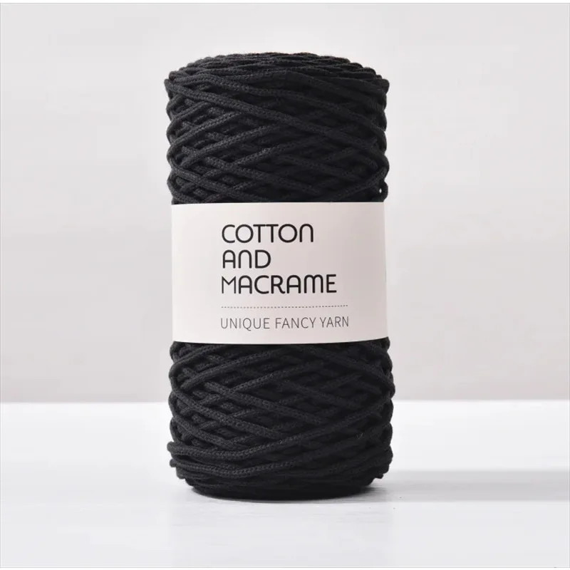 3mm 코 튼 Macrame 코드 130m/롤 손 뜨개질 원사 손 크로 셰 뜨개질 원사 가방 DIY 뜨개질 크로 셰 뜨개질 원사 100% 고품질 코 튼