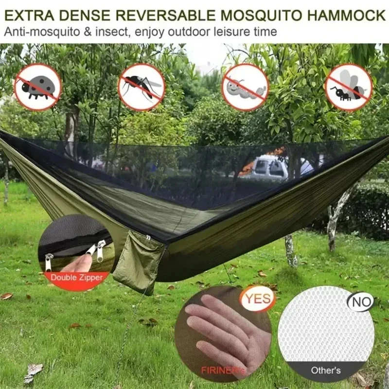 2-Person Camping Hammock with Net 1