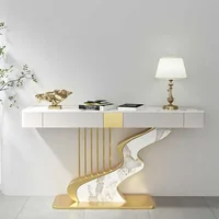 Midcentry-Table Console Nordique Moderne en Métal, Couloir d'Entrée, Table Console de Luxe, Meubles de Salon, Correction par Wohnzimmer Tisch 4