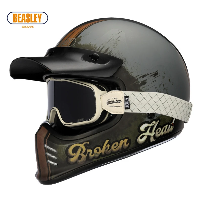 premier フルフェイス バイク レトロ ヴィンテージ レーサー-