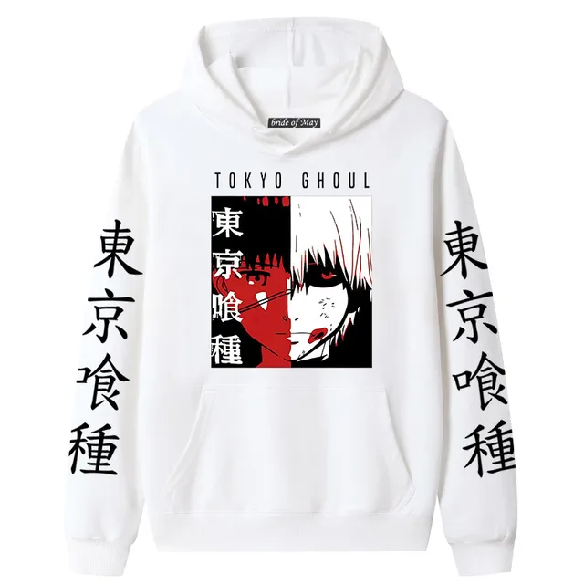 Preto na moda série tóquio ghoul anime kaneki ken legal olhos hoodie  masculino moda criativa outono inverno camisola topos - AliExpress