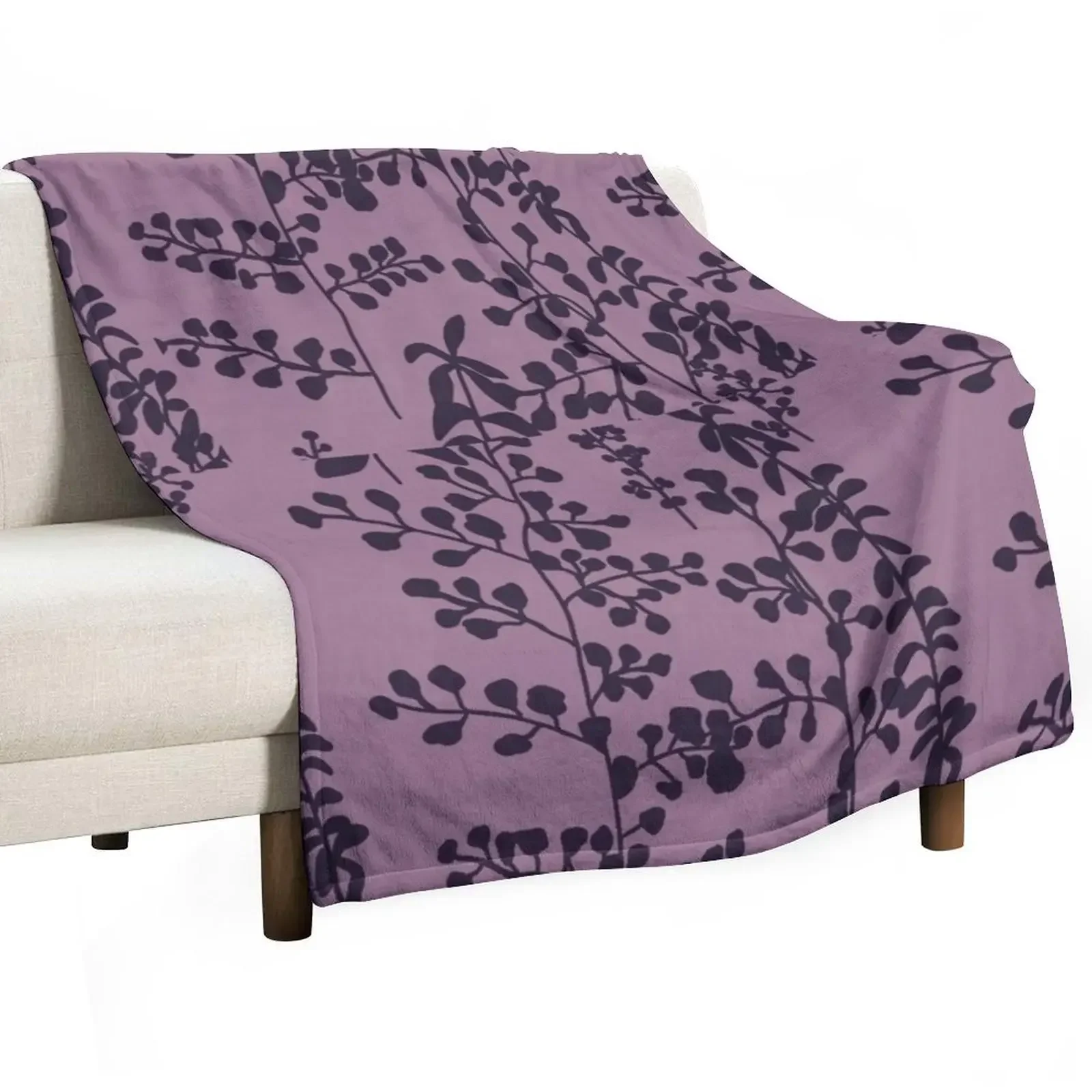 

Bella’s Purple Bed Spread Print Throw Blanket Furrys Loose Blankets