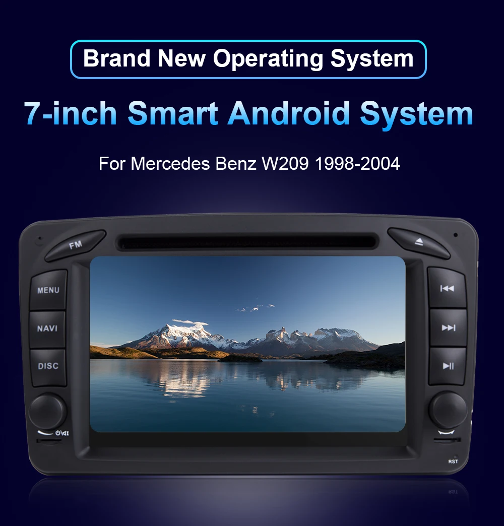 Android Car Radio DVD Player For Mercedes-Benz W209 1998-2004 Touch Screen Car G