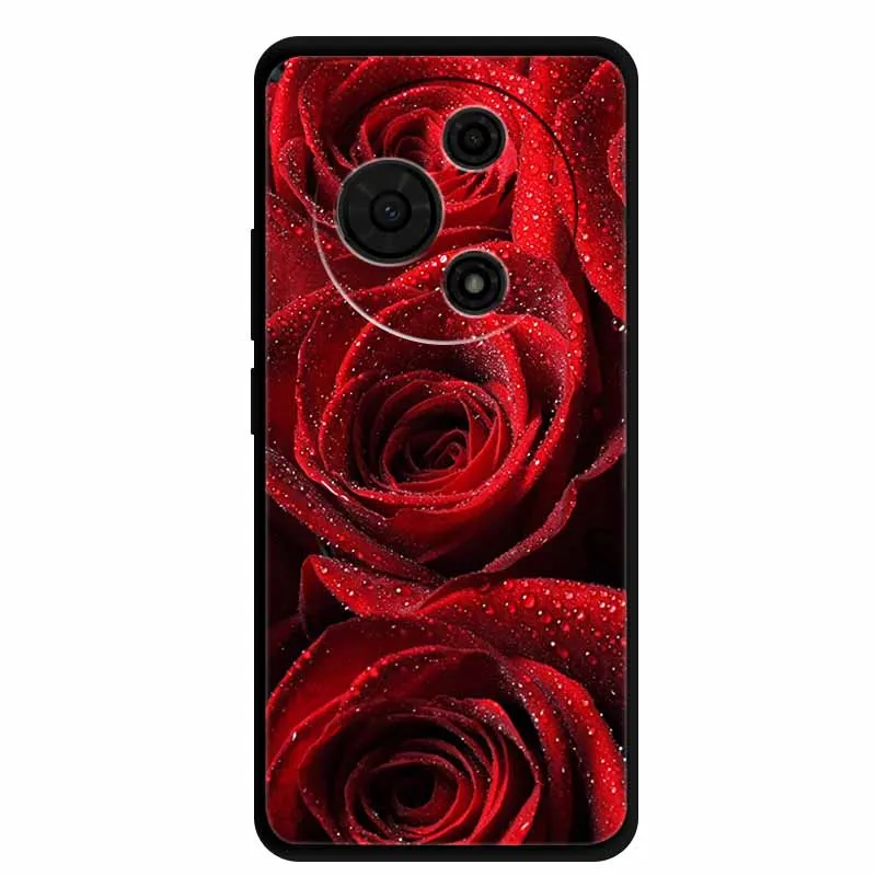 Luxury Rose Fashion Shockproof Silicone Soft TPU Phone Case Cover