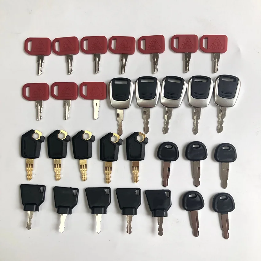 

30pcs Key Set ignition key For Cat JCB John Deere Hyundai and Sany