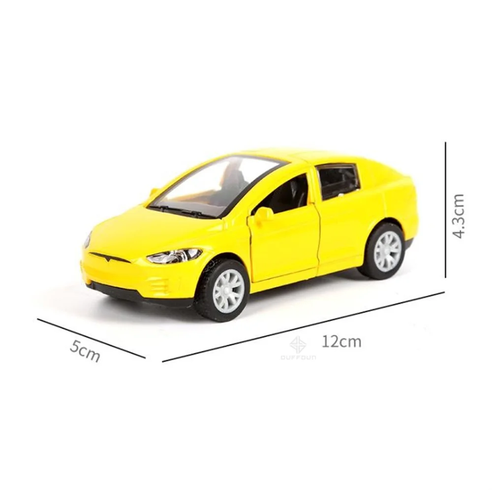 Jouet de voitures modèle X moulé sous pression, 1:Modèle de voiture jouet à  tirer en alliage Tesla X90, échelle 32, ouverture de porte de véhicule en