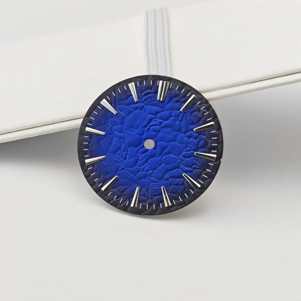 Exquisite Stone Pattern DIY Watch Dial, 28.5mm | Premium Mechanical Watch Accessory