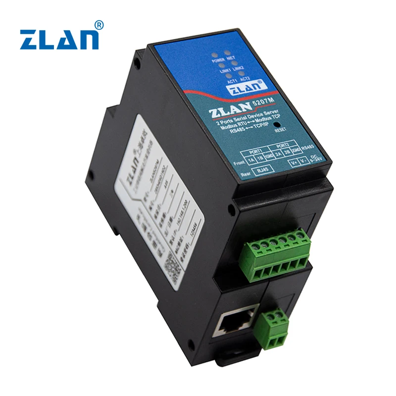 ZLAN5207M RJ45 soros modbus tcp Ethernet iot rs485 Kapubejáró