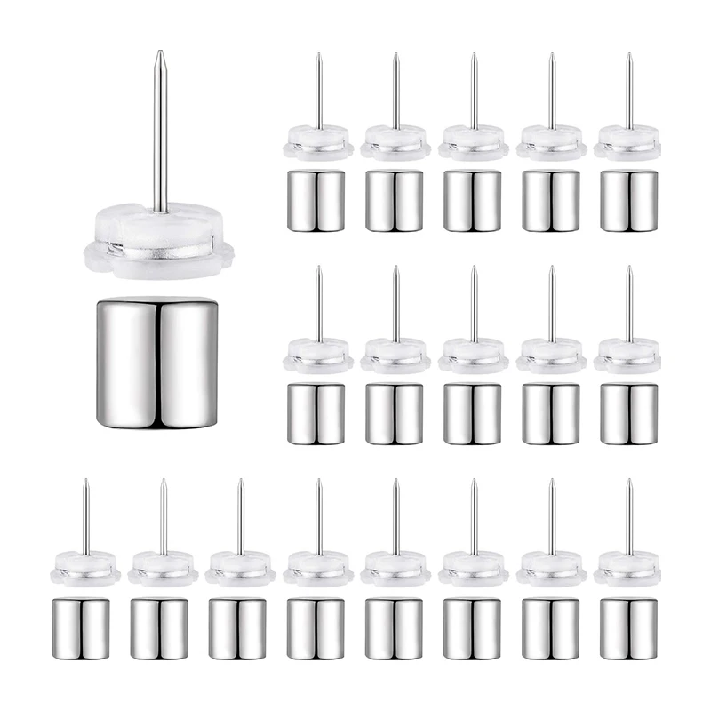 20 Pcs Magnetic Pushpin Magnetacks Magnet Thumbtack Neodymium Magnet Push Pin Poster and Photo Hangers for Walls Bulletin Board