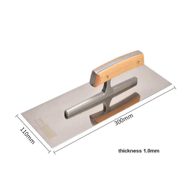 Putty Knife Scraper Bricklaying Trowel Square Notched Trowel Plastering Trowel Stainless Steel Plaster Spatulas Putty Knife for Painting Construction Scraping Tools