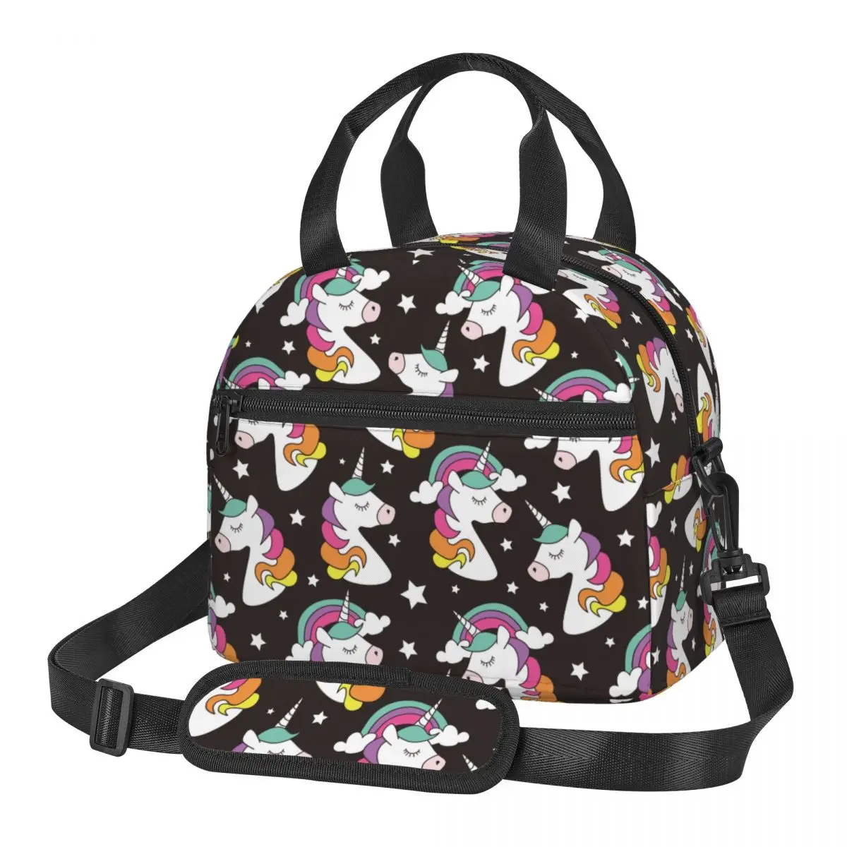 thumbnail image 1 of Bolsas Térmicas para Almuerzo Yangshaomei con Diseño de Unicornios, 1 of 4