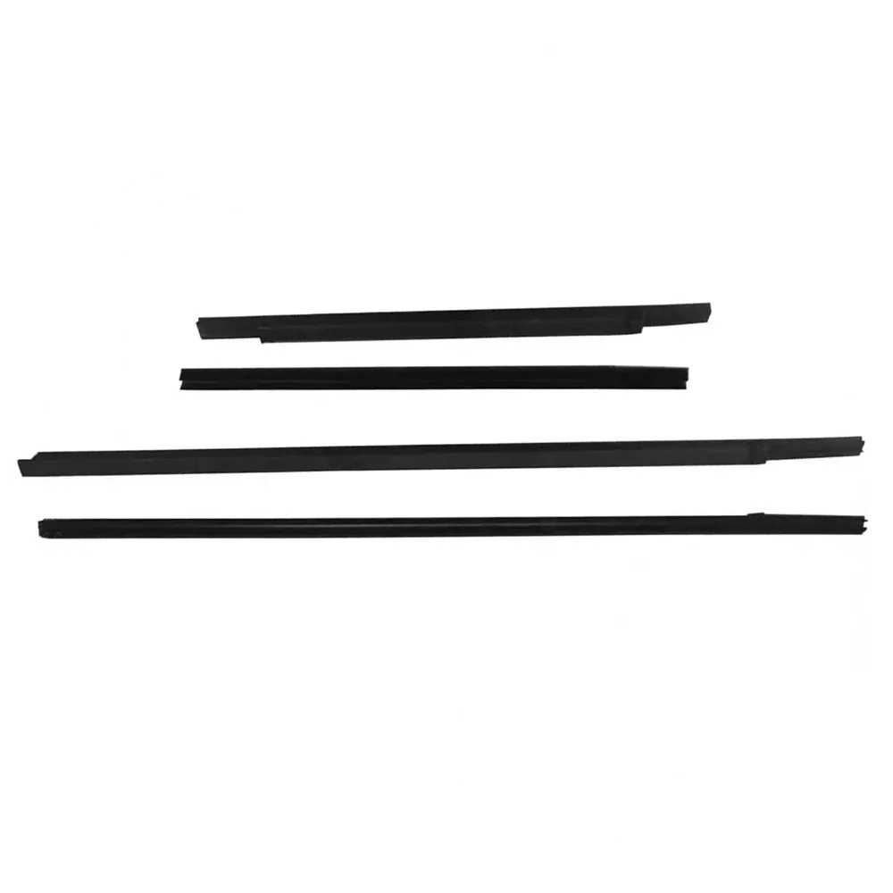 Window Weatherstrip Side Door Outer Moulding Trim Sealing Belt 4Pcs For Nissan Frontier Navara D22 1994-Crew cab 4door