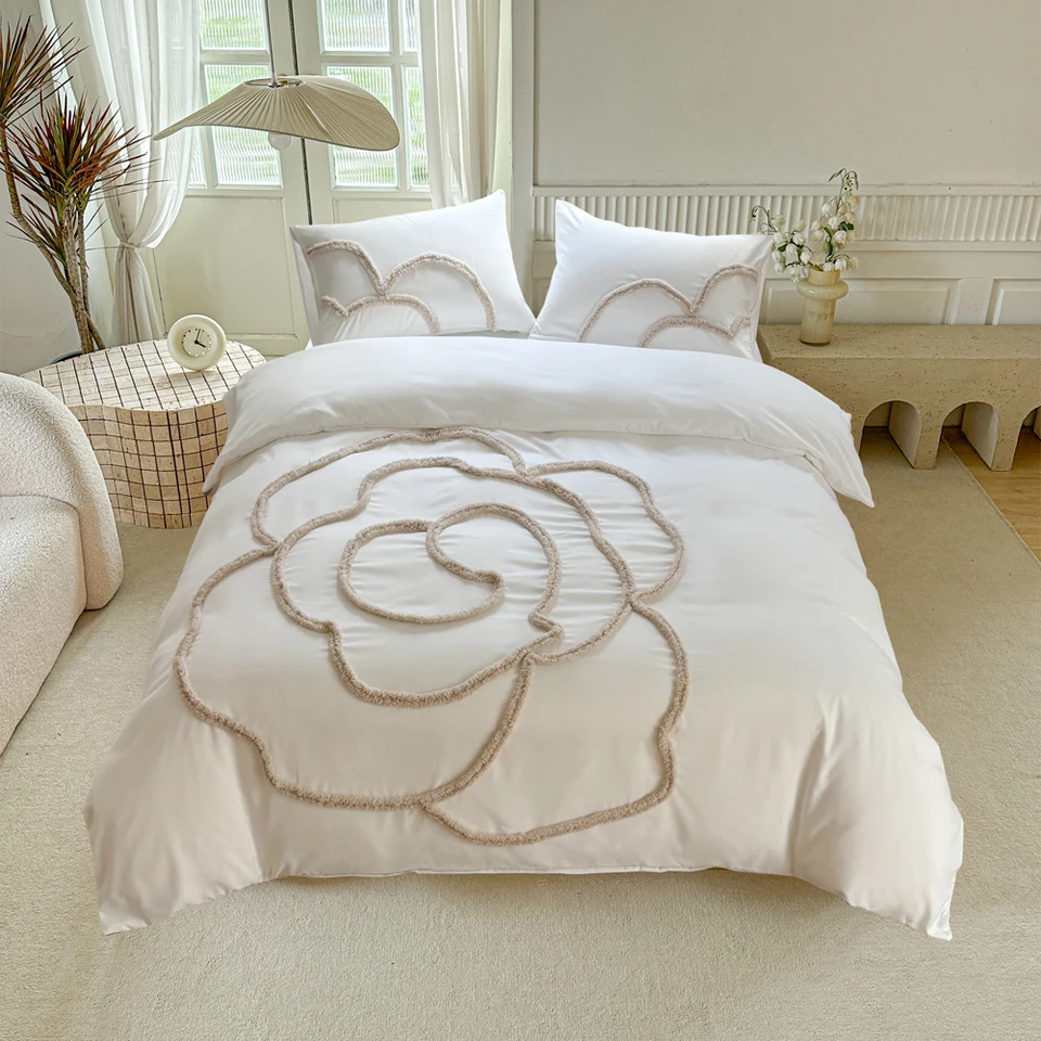 Set di biancheria da letto per letto king size, 7 pezzi, con motivo