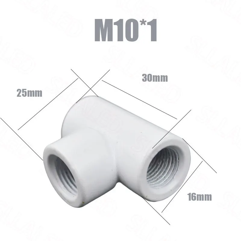 M10 Tee Connector for Tooth Tube Hollow Rod Inner Teeth Lighting Accessories Connection Head Metal Thickened Material Led Lamp Accessories Thread Adapter Hollow Tube Nut