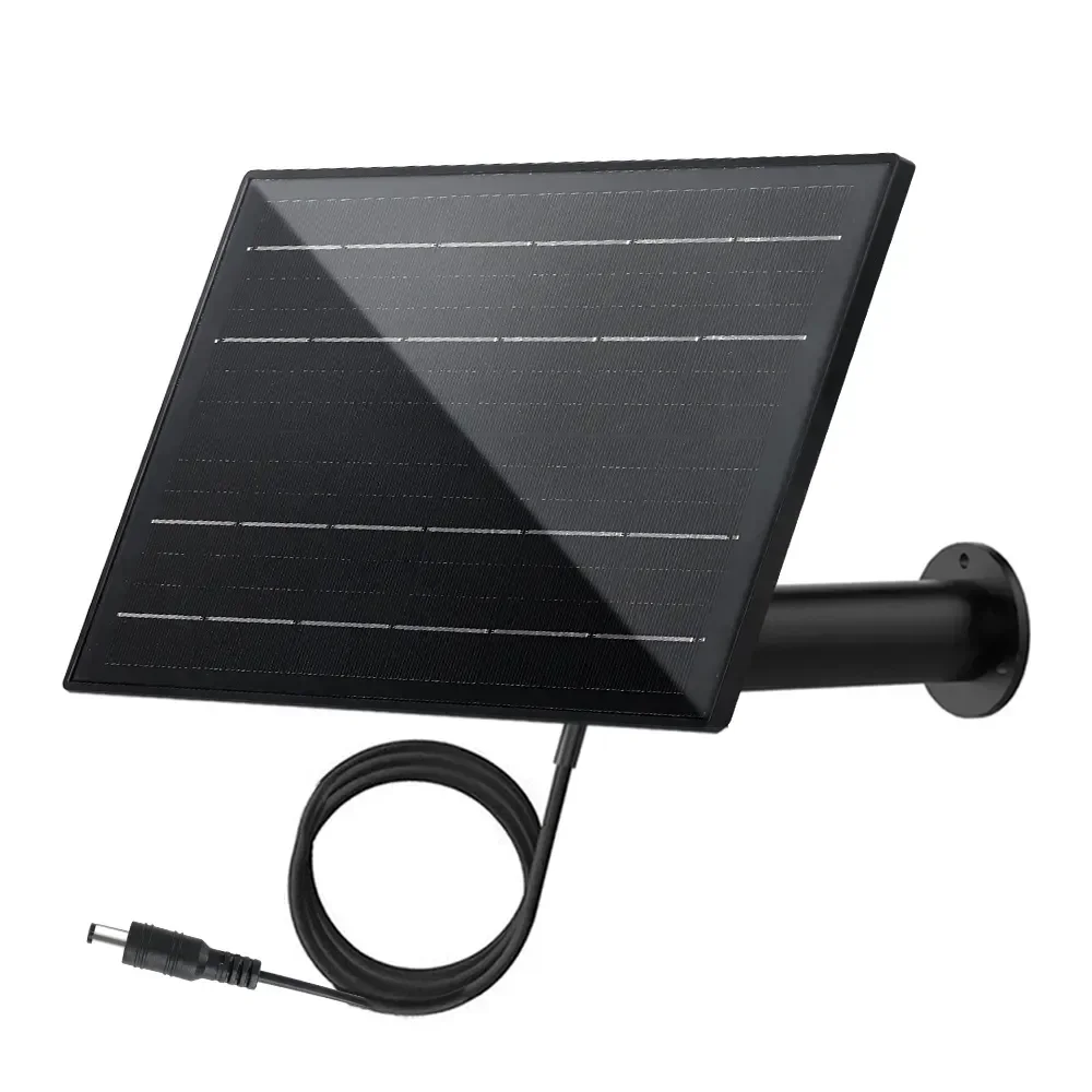4W Waterproof Solar Panel 3 In 1 DC/Micro Output 5V Solar Cells Charge Built-in 18650 Battery for Outdoor Security IP Camera solar panel mounting set
